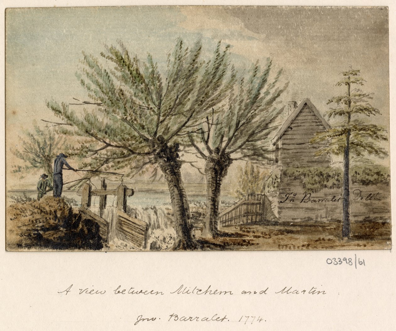 Série skic, pohledy ve Velké Británii, kontinentu a Americe 1772-1778 (akvarel) od British School