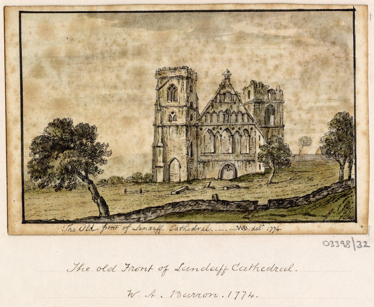 Série skic, pohledy ve Velké Británii, kontinentu a Americe 1772-1778 (akvarel) od British School