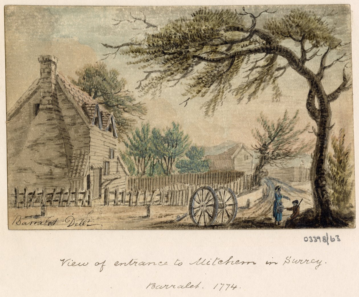 Série skic, pohledy ve Velké Británii, kontinentu a Americe 1772-1778 (akvarel) od British School