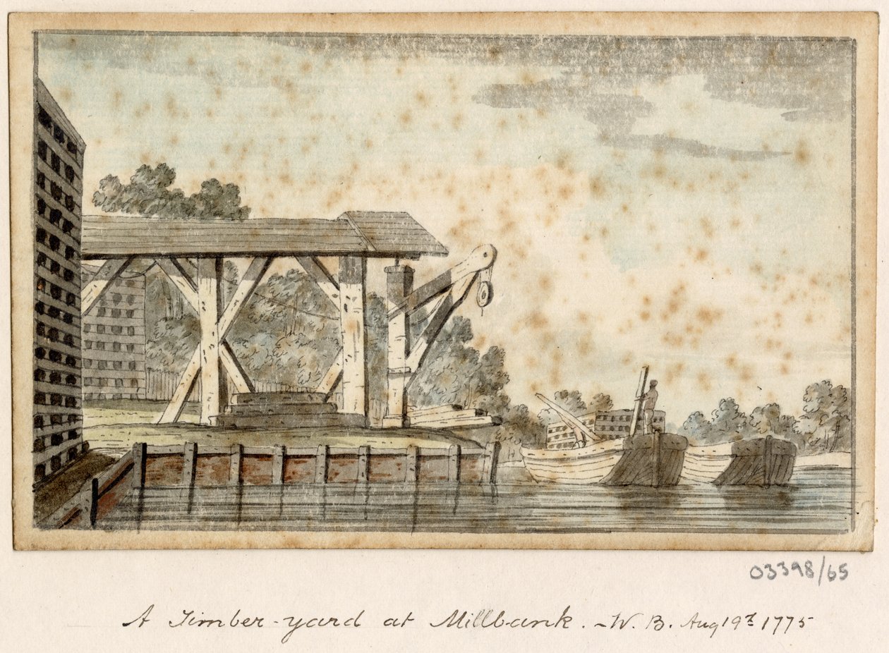 Série skic, pohledy ve Velké Británii, kontinentu a Americe 1772-1778 (akvarel) od British School