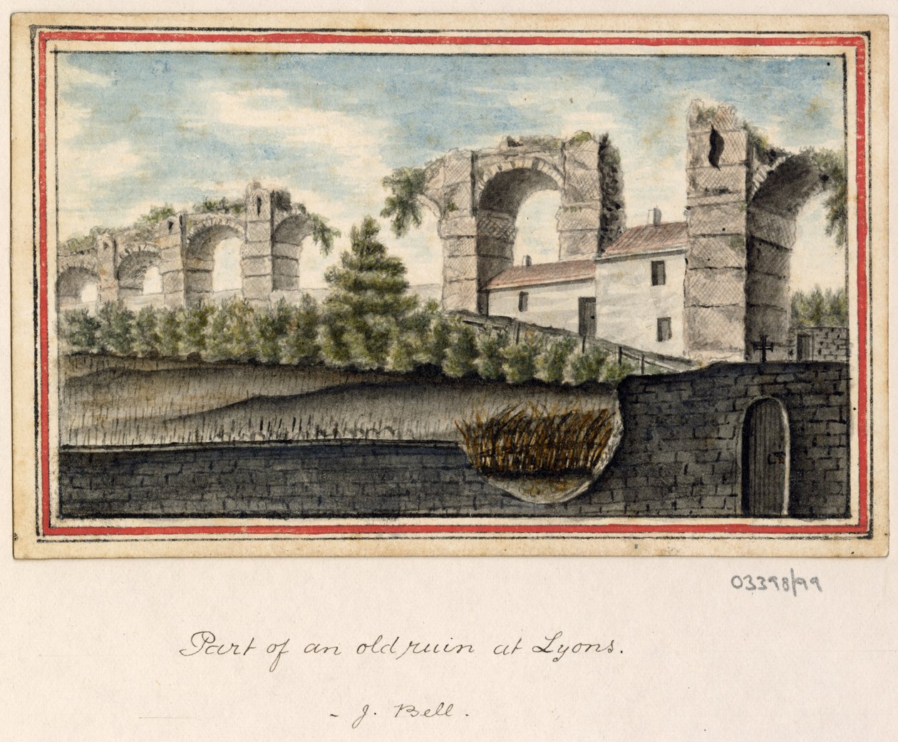Série skic, pohledy ve Velké Británii, kontinentu a Americe 1772-1778 (akvarel) od British School