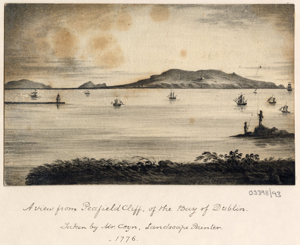 Série skic, pohledy ve Velké Británii, kontinentu a Americe 1772-1778 (akvarel) od British School