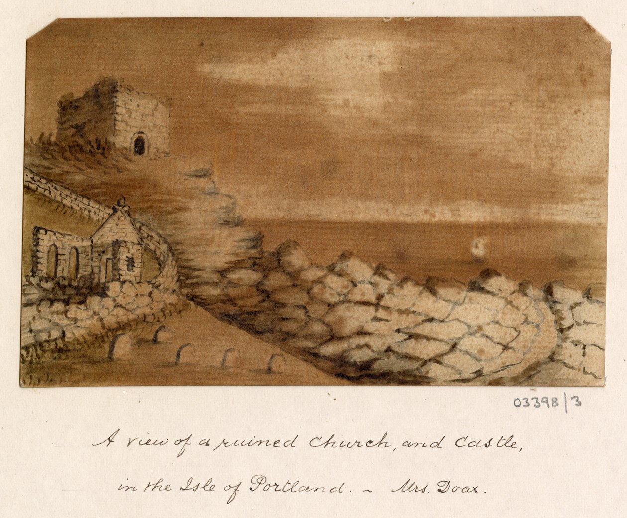 Série skic, pohledy ve Velké Británii, kontinentu a Americe 1772-1778 (akvarel) od British School