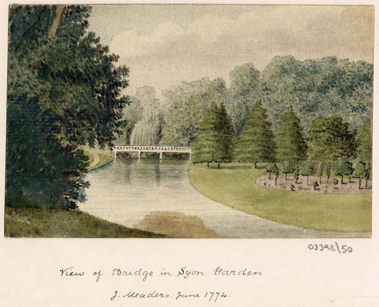 Série skic, pohledy ve Velké Británii, kontinentu a Americe 1772-1778 (akvarel) od British School