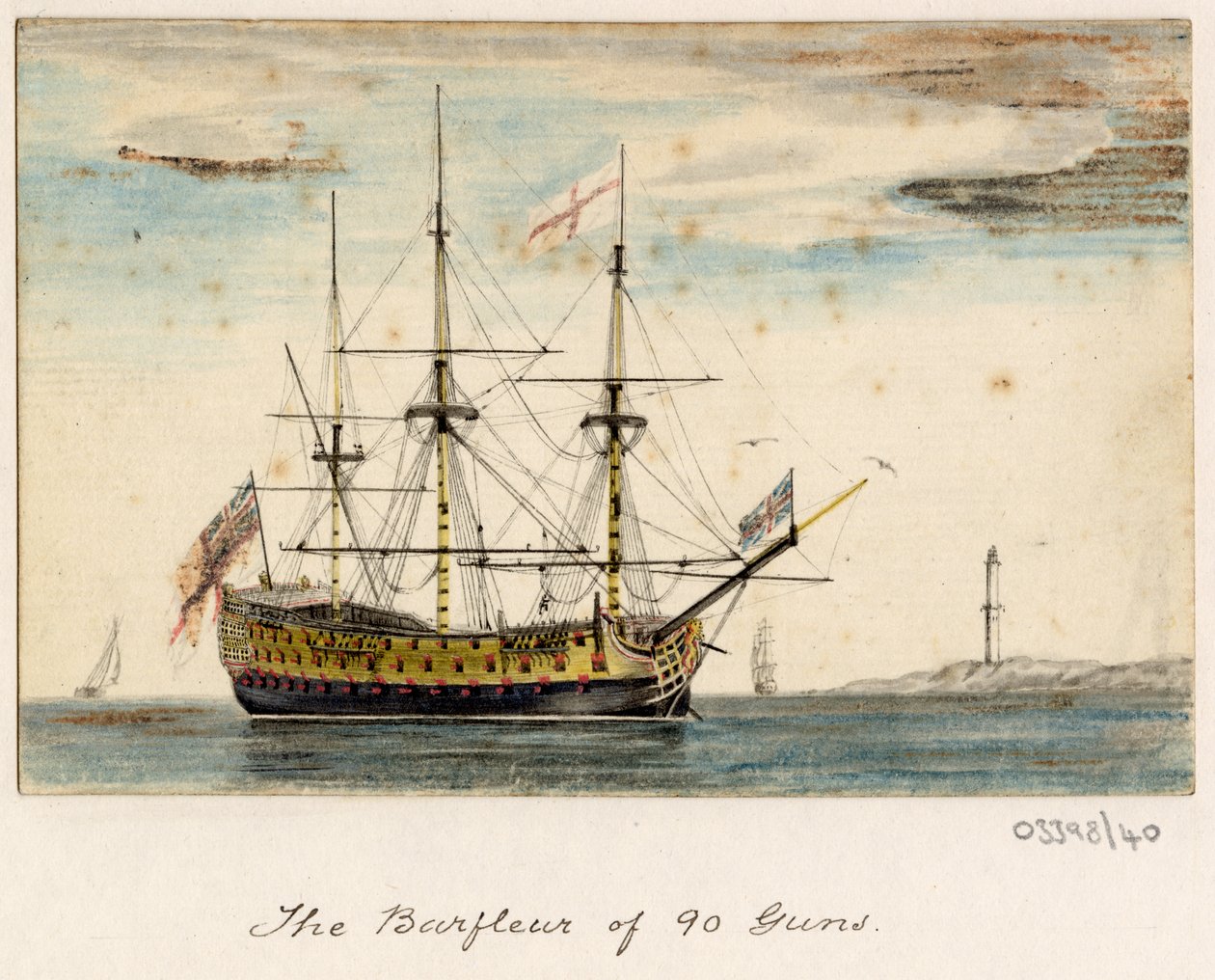 Série skic, pohledy ve Velké Británii, kontinentu a Americe 1772-1778 (akvarel) od British School
