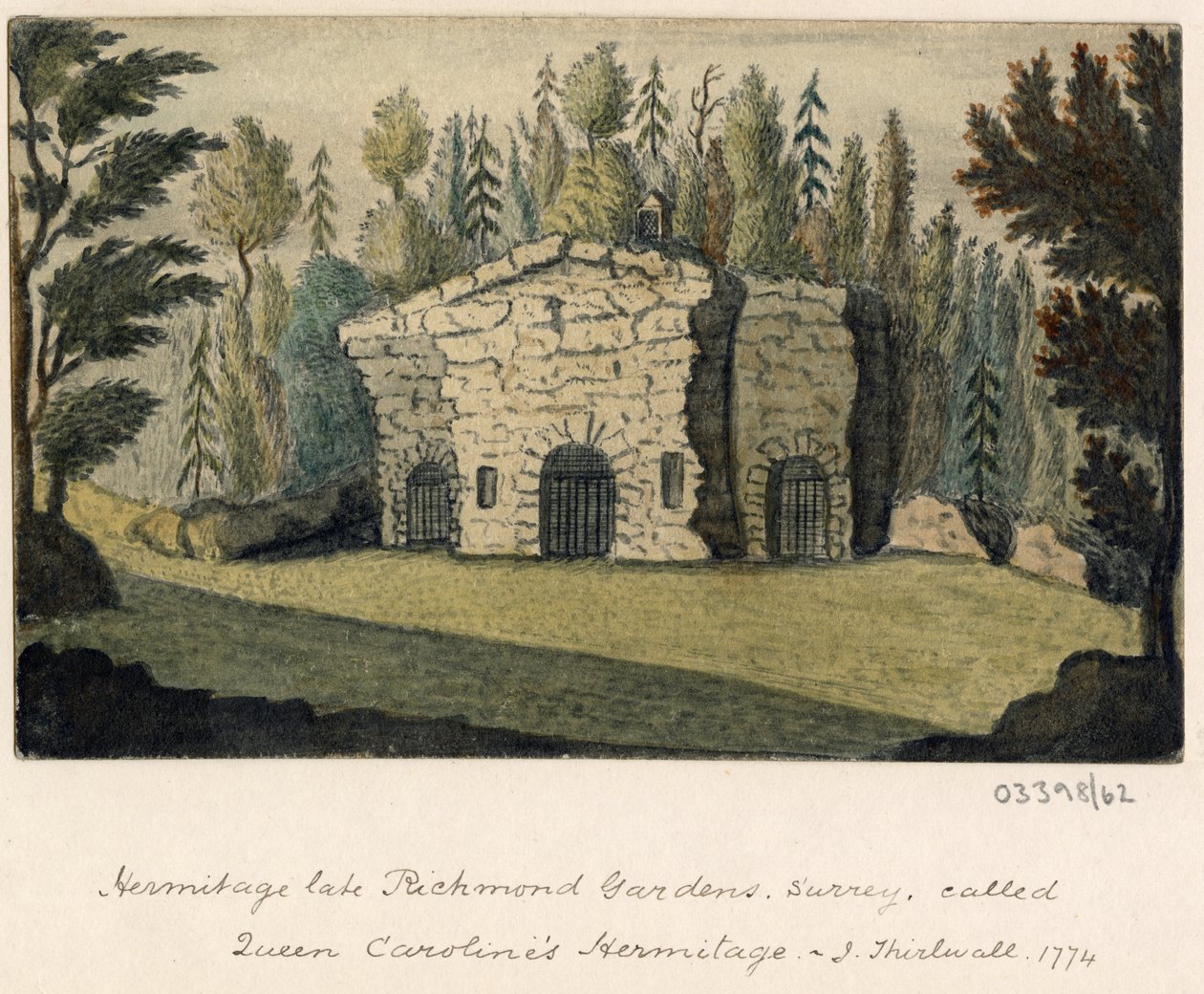 Série skic, pohledy ve Velké Británii, kontinentu a Americe 1772-1778 (akvarel) od British School