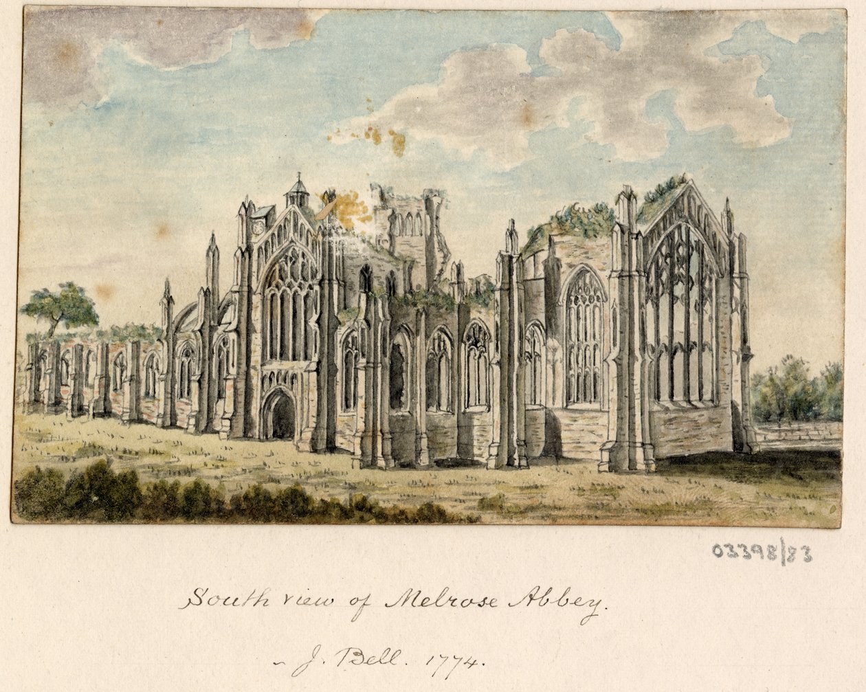 Série skic, pohledy ve Velké Británii, kontinentu a Americe 1772-1778 (akvarel) od British School
