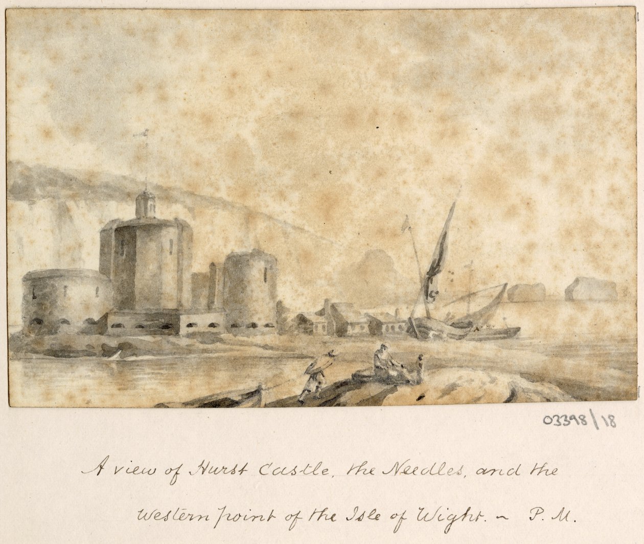 Série skic, pohledy ve Velké Británii, kontinentu a Americe 1772-1778 (akvarel) od British School