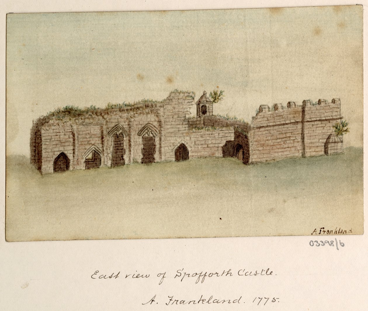 Série skic, pohledy ve Velké Británii, kontinentu a Americe 1772-1778 (akvarel) od British School