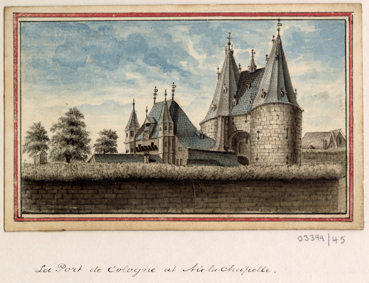 Série skic, pohledy ve Velké Británii, kontinentu a Americe 1772-1778 (akvarel) od British School