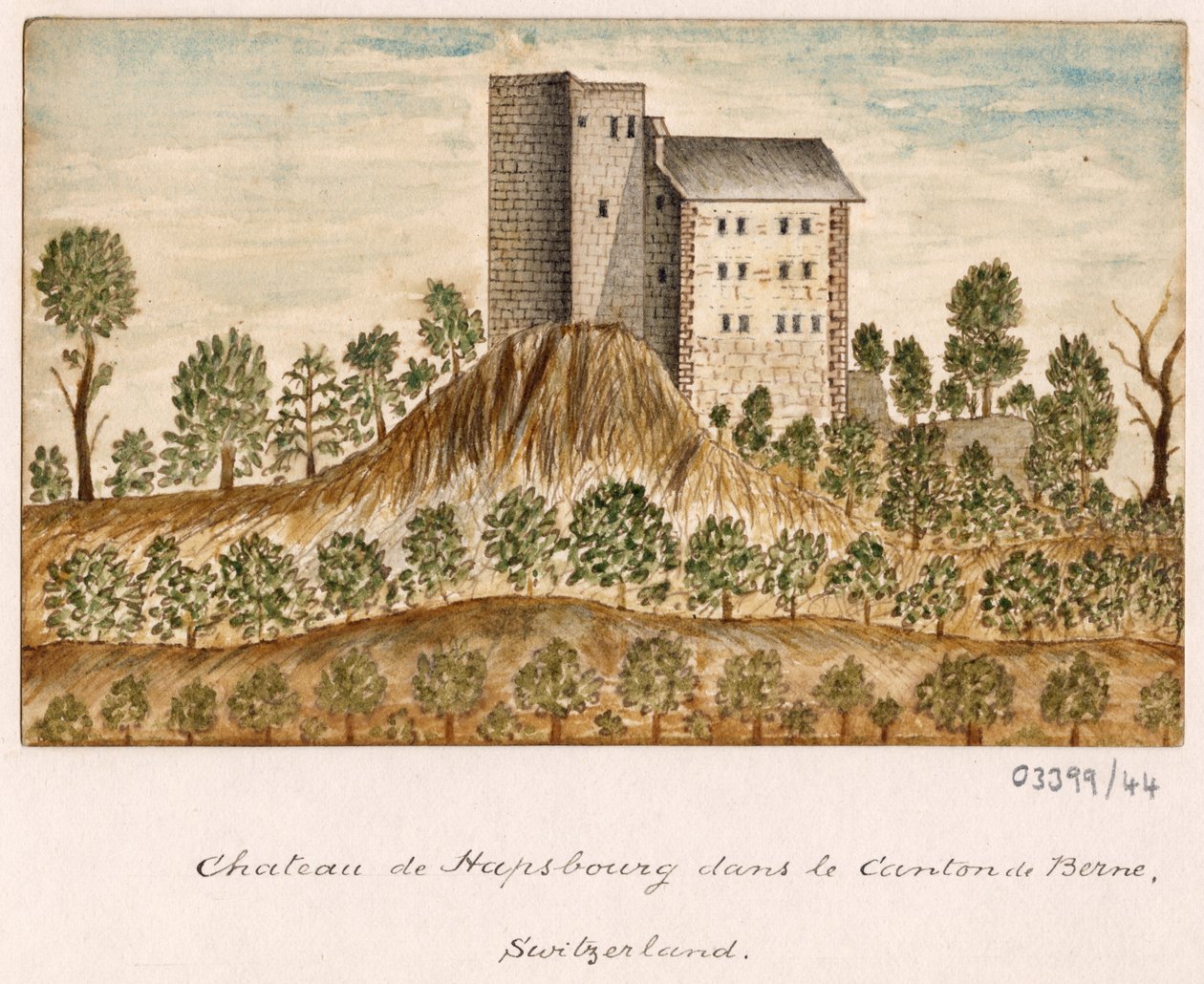 Série skic, pohledy ve Velké Británii, kontinentu a Americe 1772-1778 (akvarel) od British School