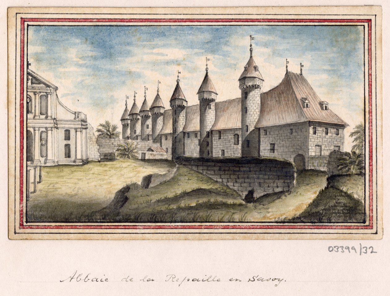 Série skic, pohledy ve Velké Británii, kontinentu a Americe 1772-1778 (akvarel) od British School