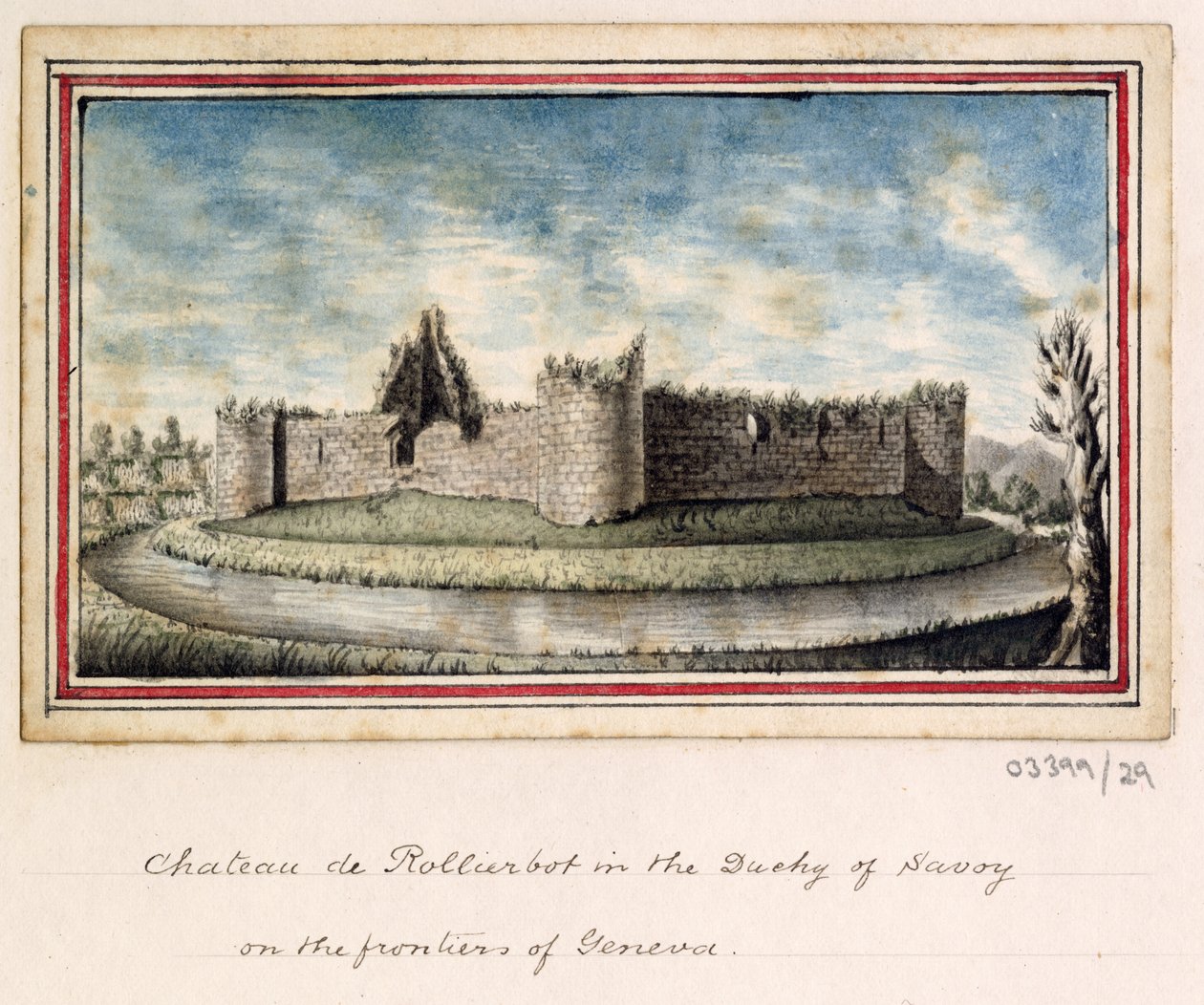 Série skic, pohledy ve Velké Británii, kontinentu a Americe 1772-1778 (akvarel) od British School