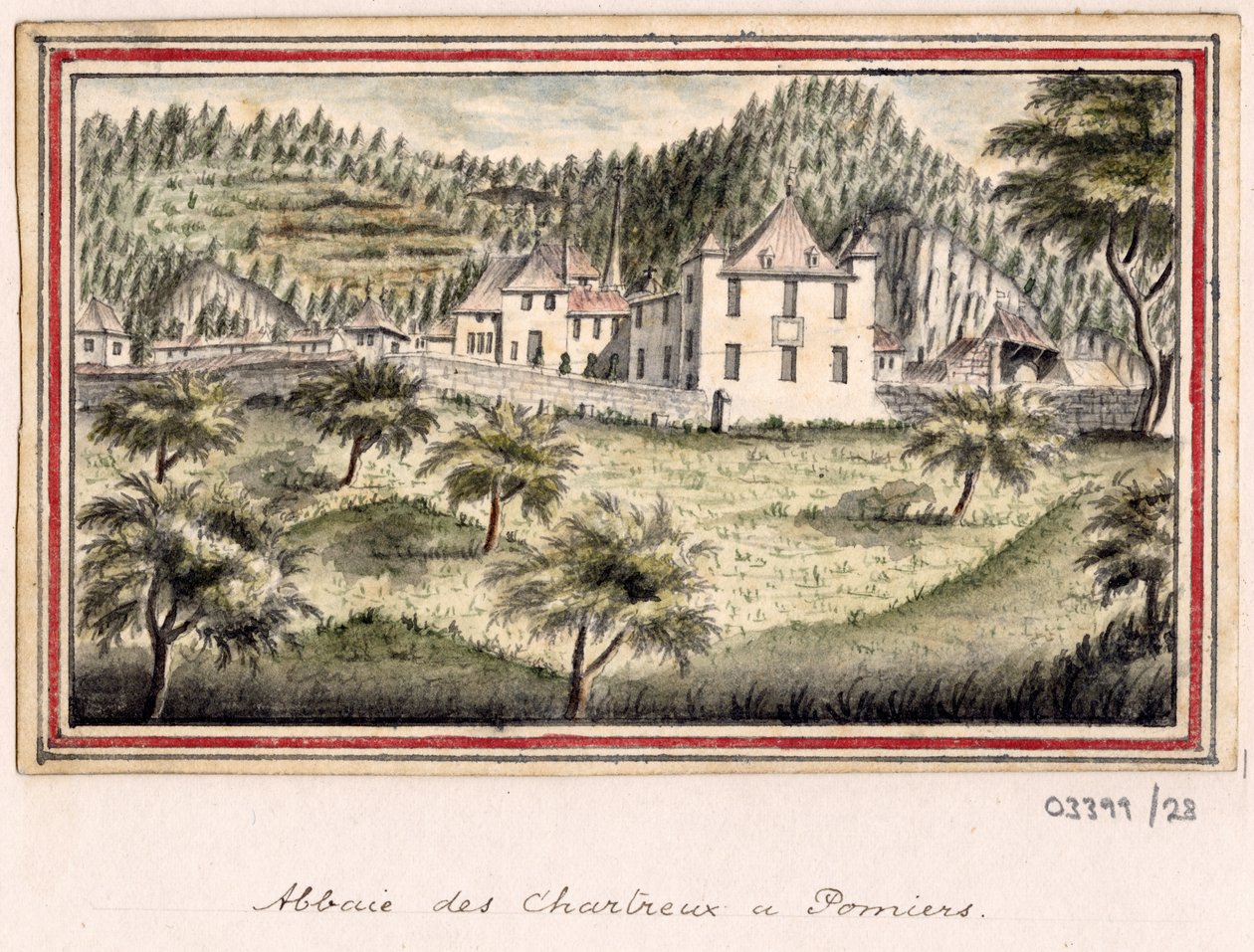 Série skic, pohledy ve Velké Británii, kontinentu a Americe 1772-1778 (akvarel) od British School