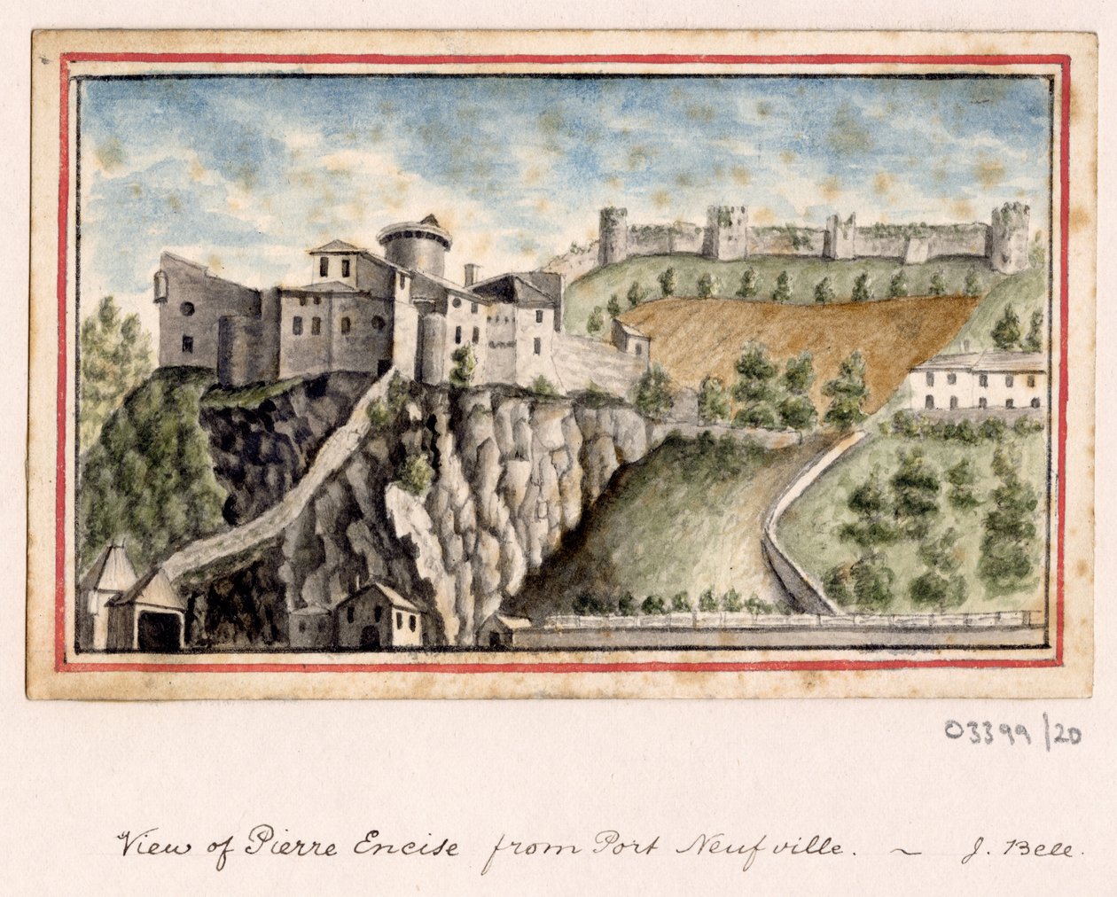 Série skic, pohledy ve Velké Británii, kontinentu a Americe 1772-1778 (akvarel) od British School