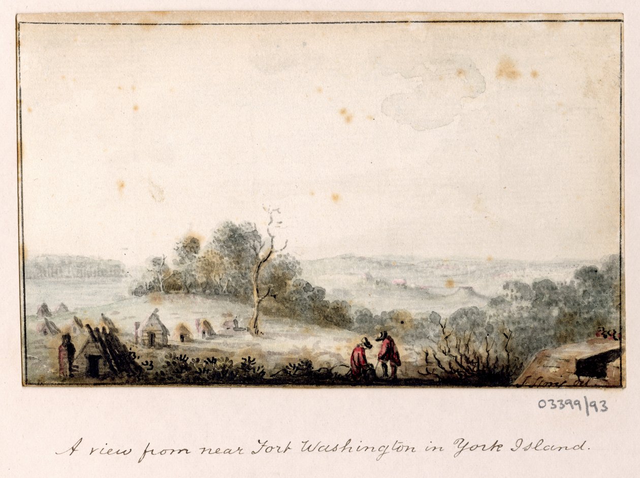 Sarja luonnoksia, näkymiä Isossa-Britanniassa, mantereella ja Amerikassa 1772-1778 (akvarelli) od British School