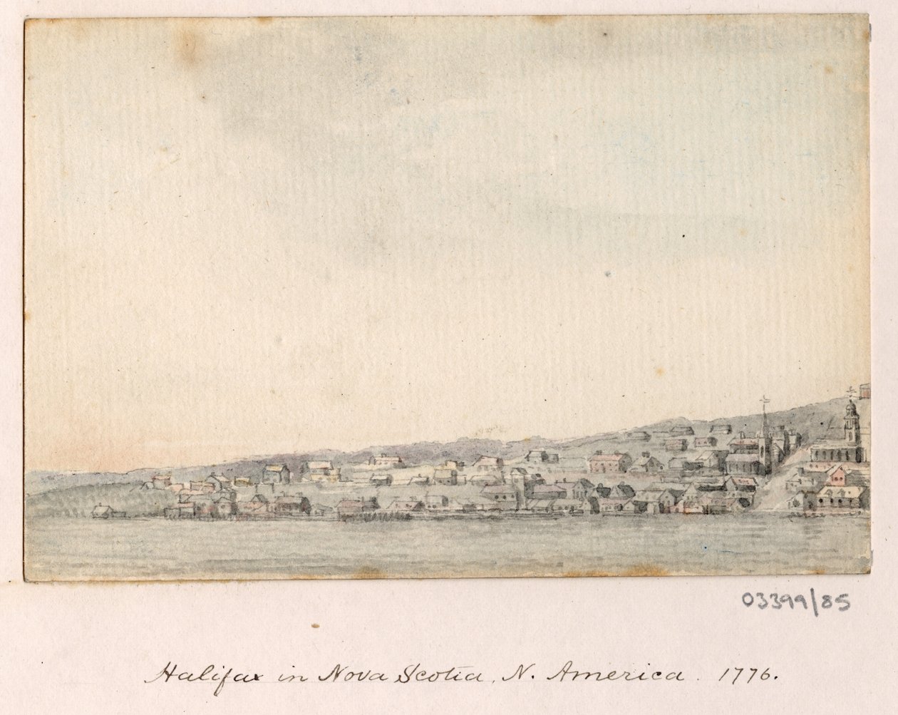 Série skic, pohledy ve Velké Británii, kontinentu a Americe 1772-1778 (akvarel) od British School