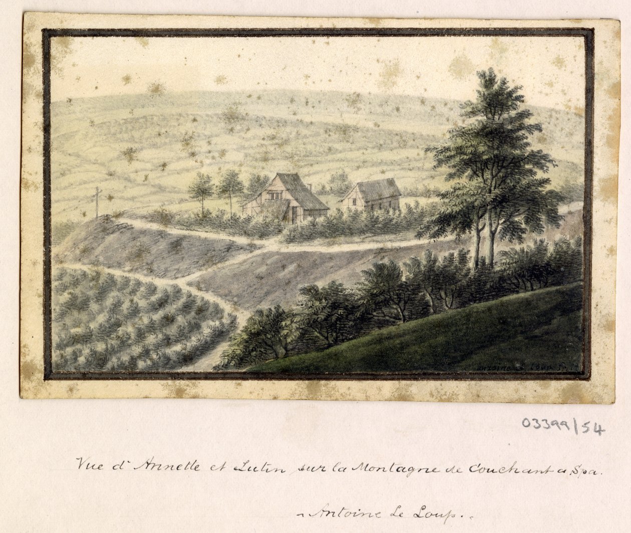 Série skic, pohledy ve Velké Británii, kontinentu a Americe 1772-1778 (akvarel) od British School