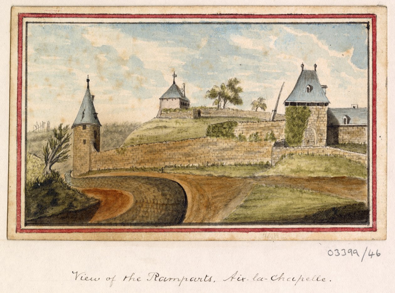 Série skic, pohledy ve Velké Británii, kontinentu a Americe 1772-1778 (akvarel) od British School