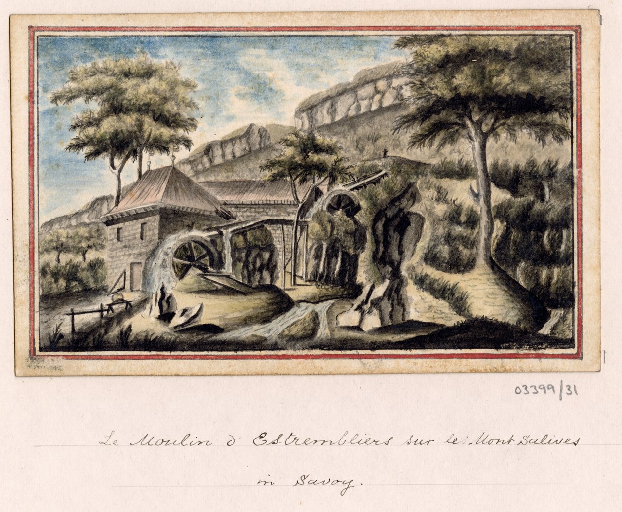 Série skic, pohledy ve Velké Británii, kontinentu a Americe 1772-1778 (akvarel) od British School