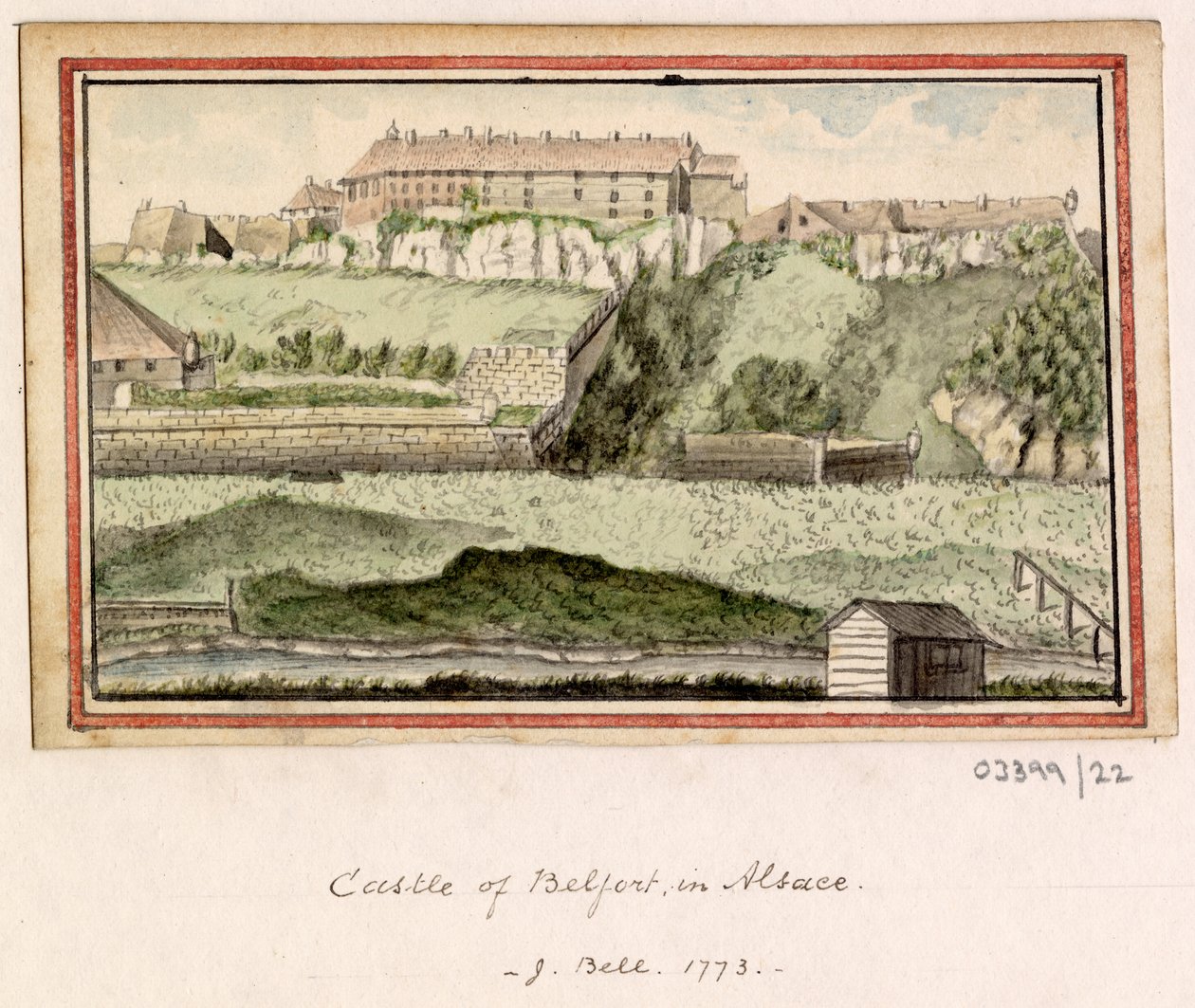 Série skic, pohledy ve Velké Británii, kontinentu a Americe 1772-1778 (akvarel) od British School
