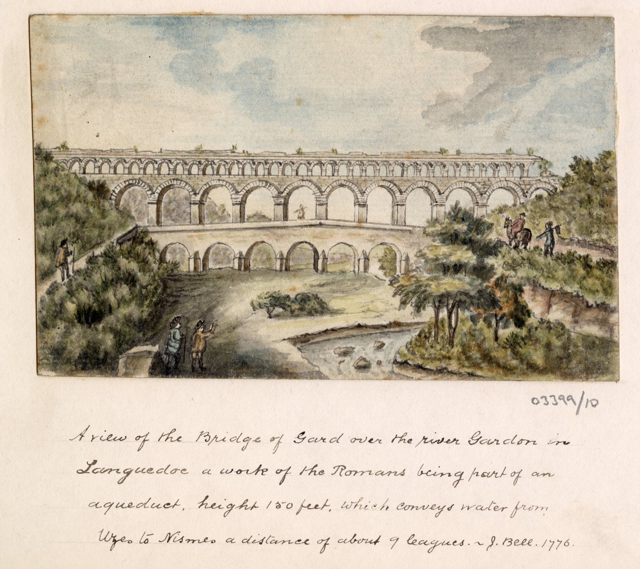 Série skic, pohledy ve Velké Británii, kontinentu a Americe 1772-1778 (akvarel) od British School