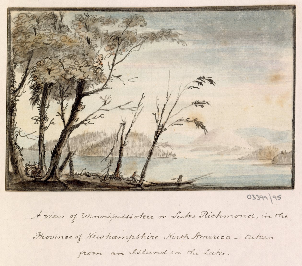 Série skic, pohledy ve Velké Británii, kontinentu a Americe 1772-1778 (akvarel) od British School