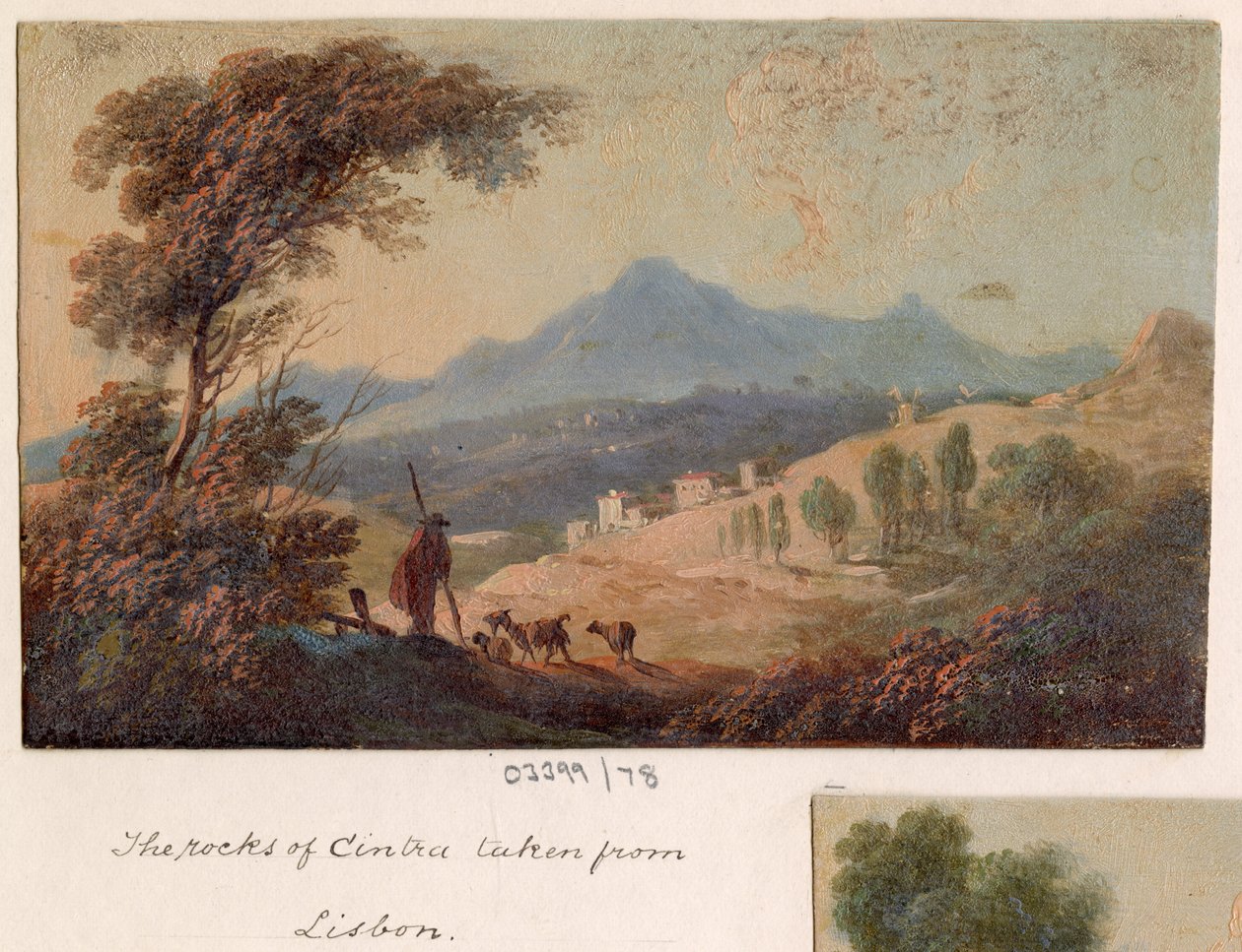 Série skic, pohledy ve Velké Británii, na kontinentu a v Americe 1772-1778 (olejomalba) od British School