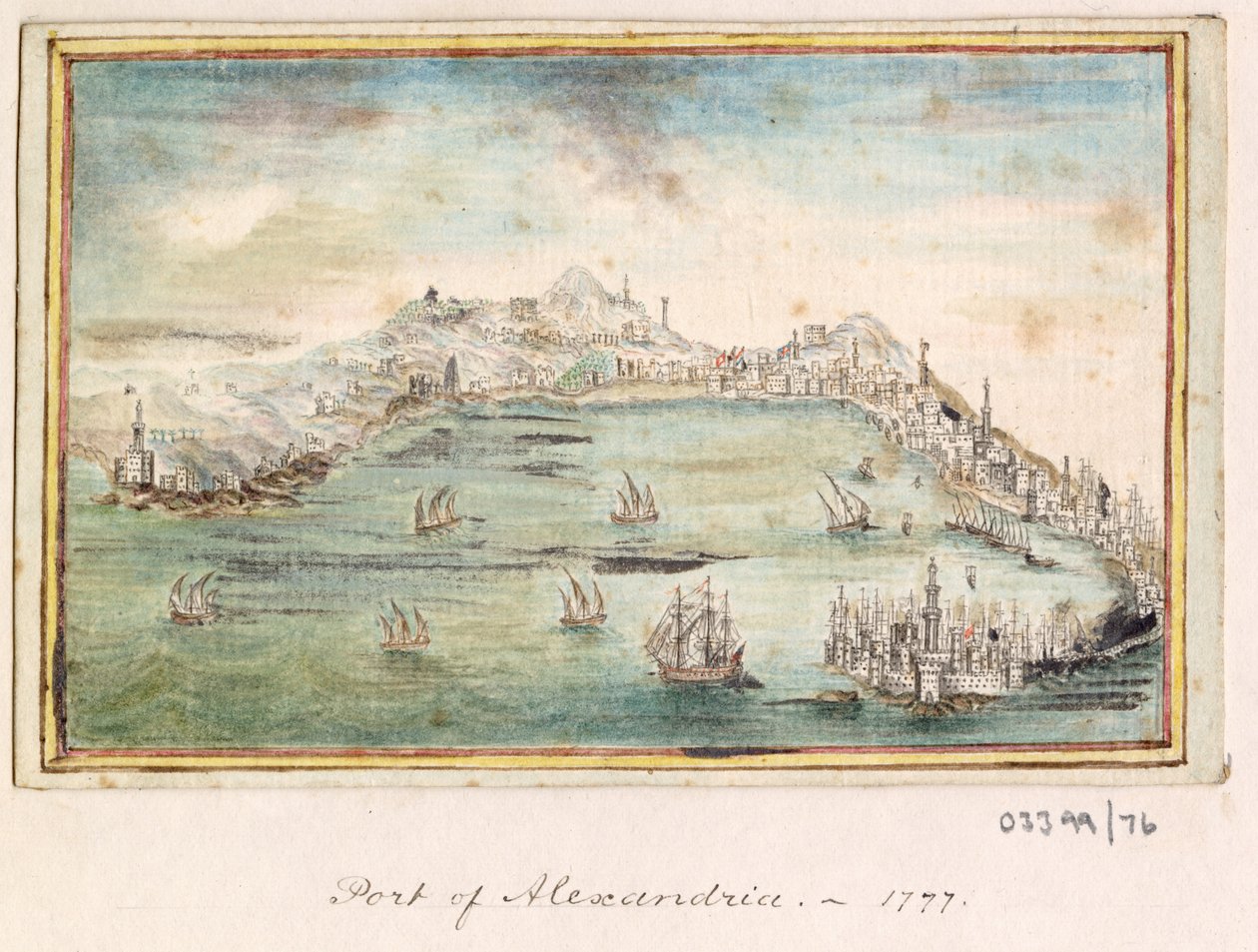 Série skic, pohledy ve Velké Británii, kontinentu a Americe 1772-1778 (akvarel) od British School