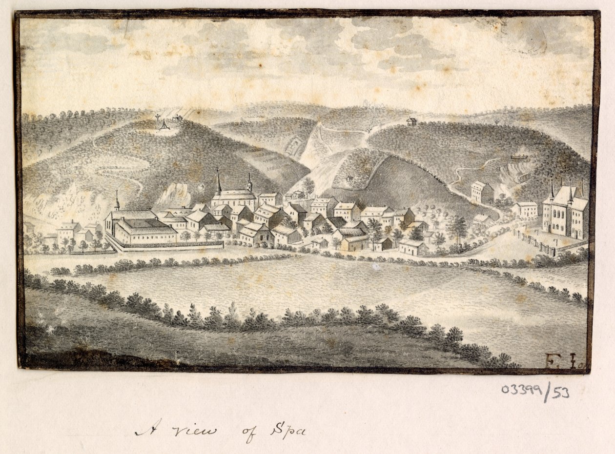 Série skic, pohledy ve Velké Británii, kontinentu a Americe 1772-1778 (akvarel) od British School