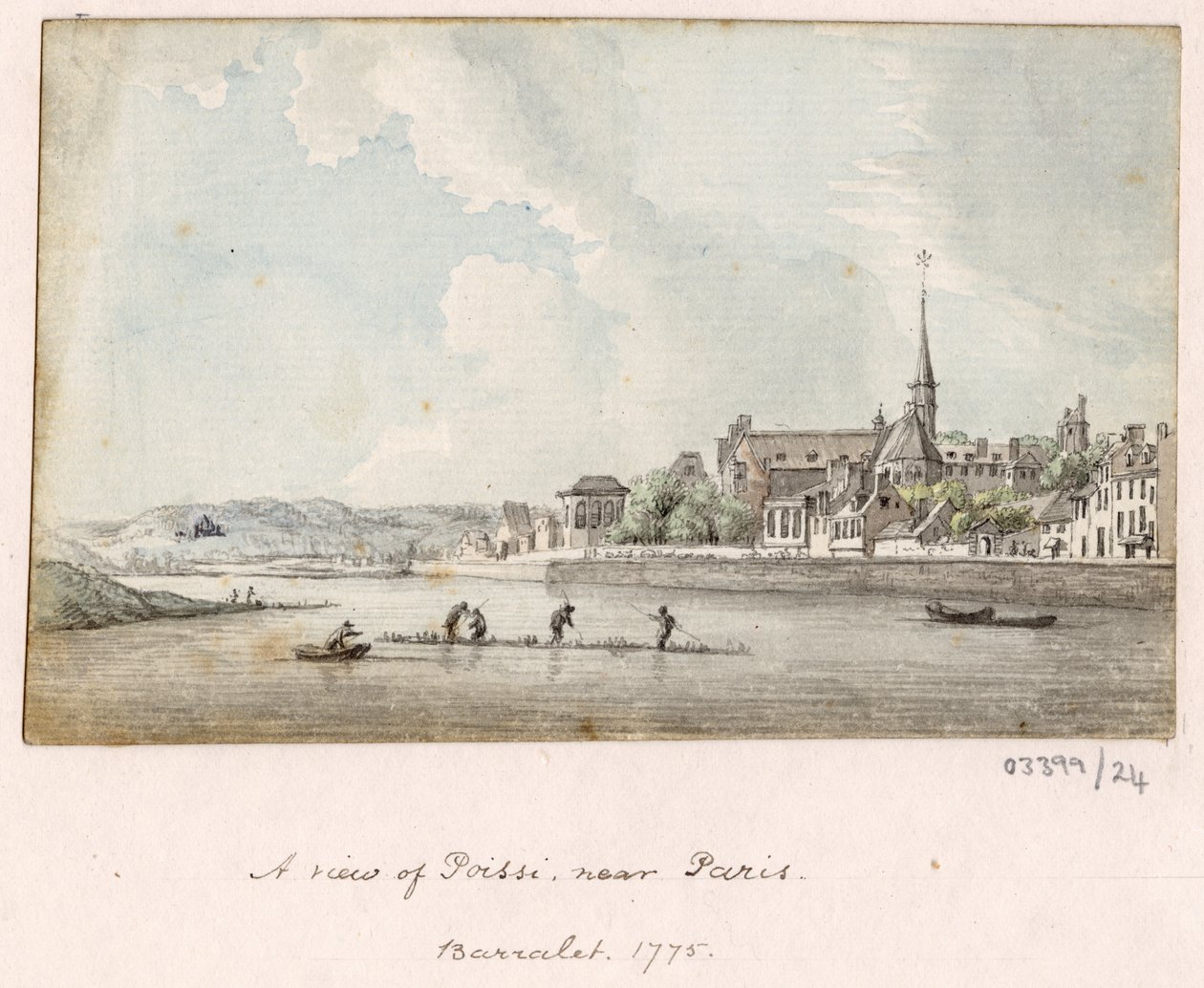 Série skic, pohledy ve Velké Británii, kontinentu a Americe 1772-1778 (akvarel) od British School
