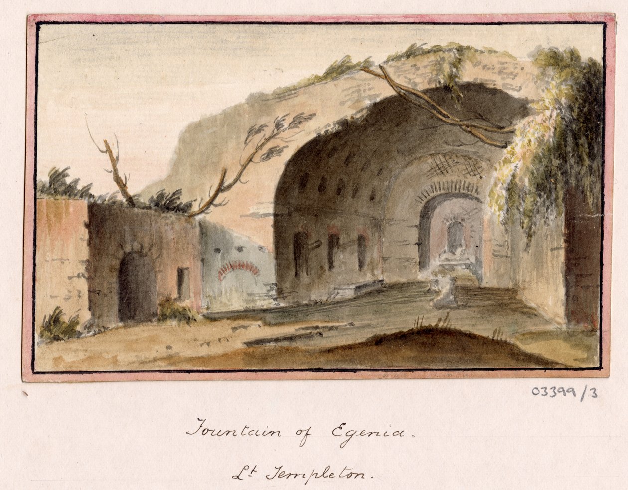 Série skic, pohledy ve Velké Británii, kontinentu a Americe 1772-1778 (akvarel) od British School