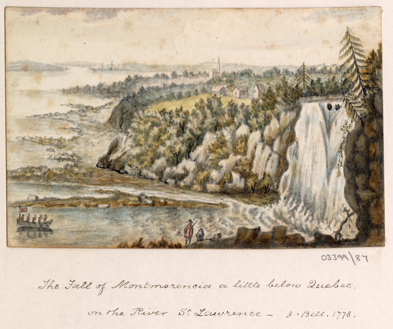 Série skic, pohledy ve Velké Británii, kontinentu a Americe 1772-1778 (akvarel) od British School