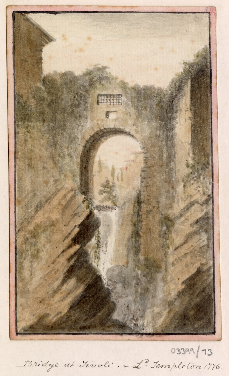 Série skic, pohledy ve Velké Británii, kontinentu a Americe 1772-1778 (akvarel) od British School