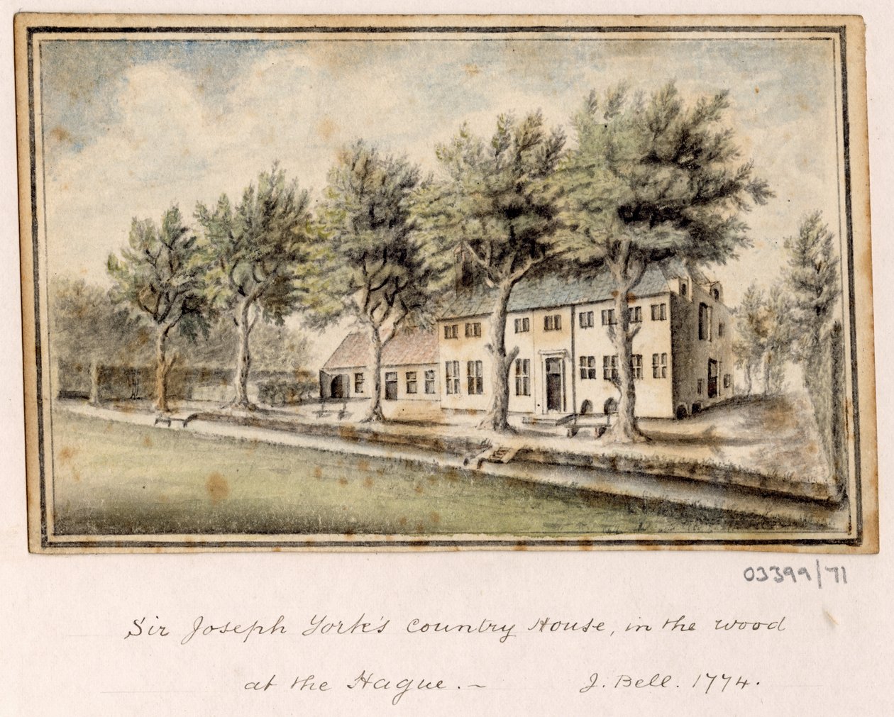 Série skic, pohledy ve Velké Británii, kontinentu a Americe 1772-1778 (akvarel) od British School
