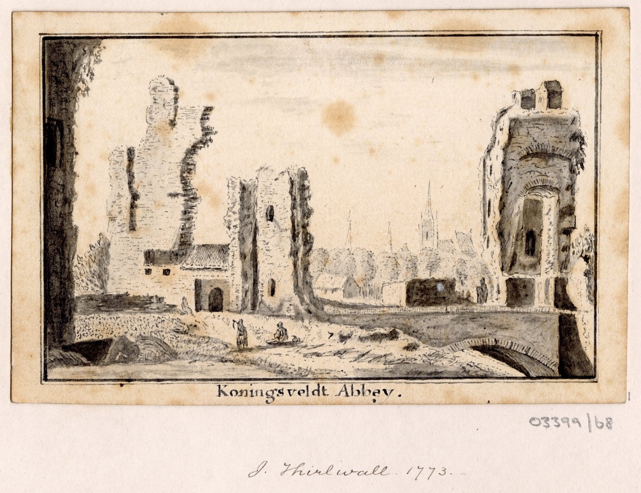 Série náčrtů, pohledy ve Velké Británii, kontinentu a Americe 1772-1778 (kresba) od British School