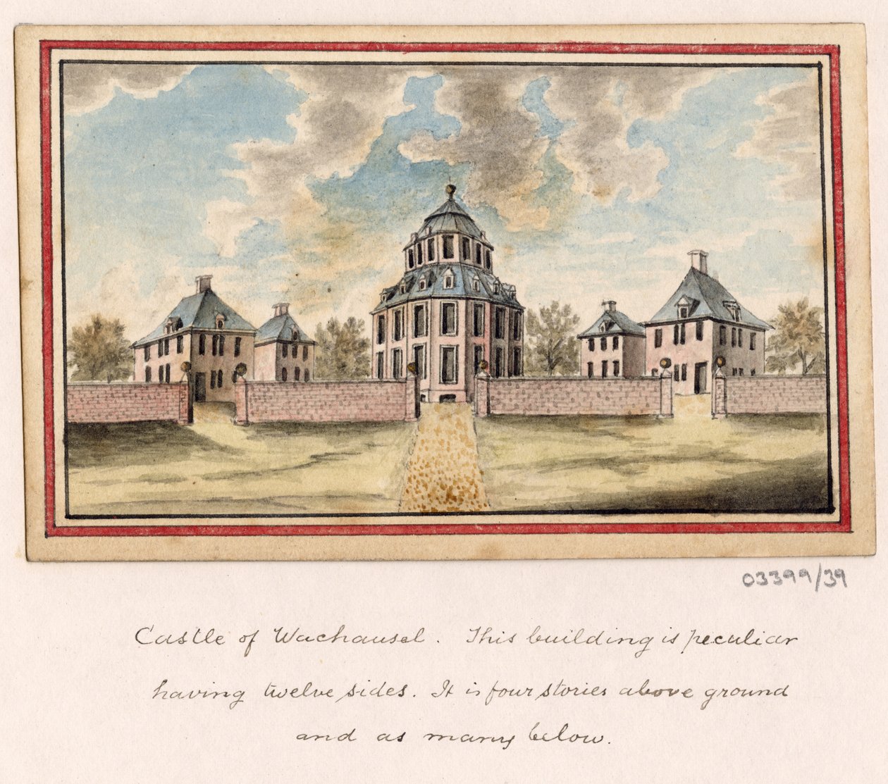 Sarja luonnoksia, näkymiä Isossa-Britanniassa, mantereella ja Amerikassa 1772-1778 (akvarelli) od British School