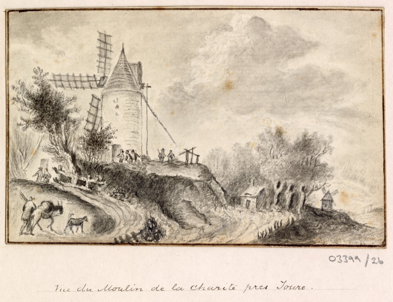 Sarja luonnoksia, näkymiä Isossa-Britanniassa, mantereella ja Amerikassa 1772-1778 (piirustus) od British School