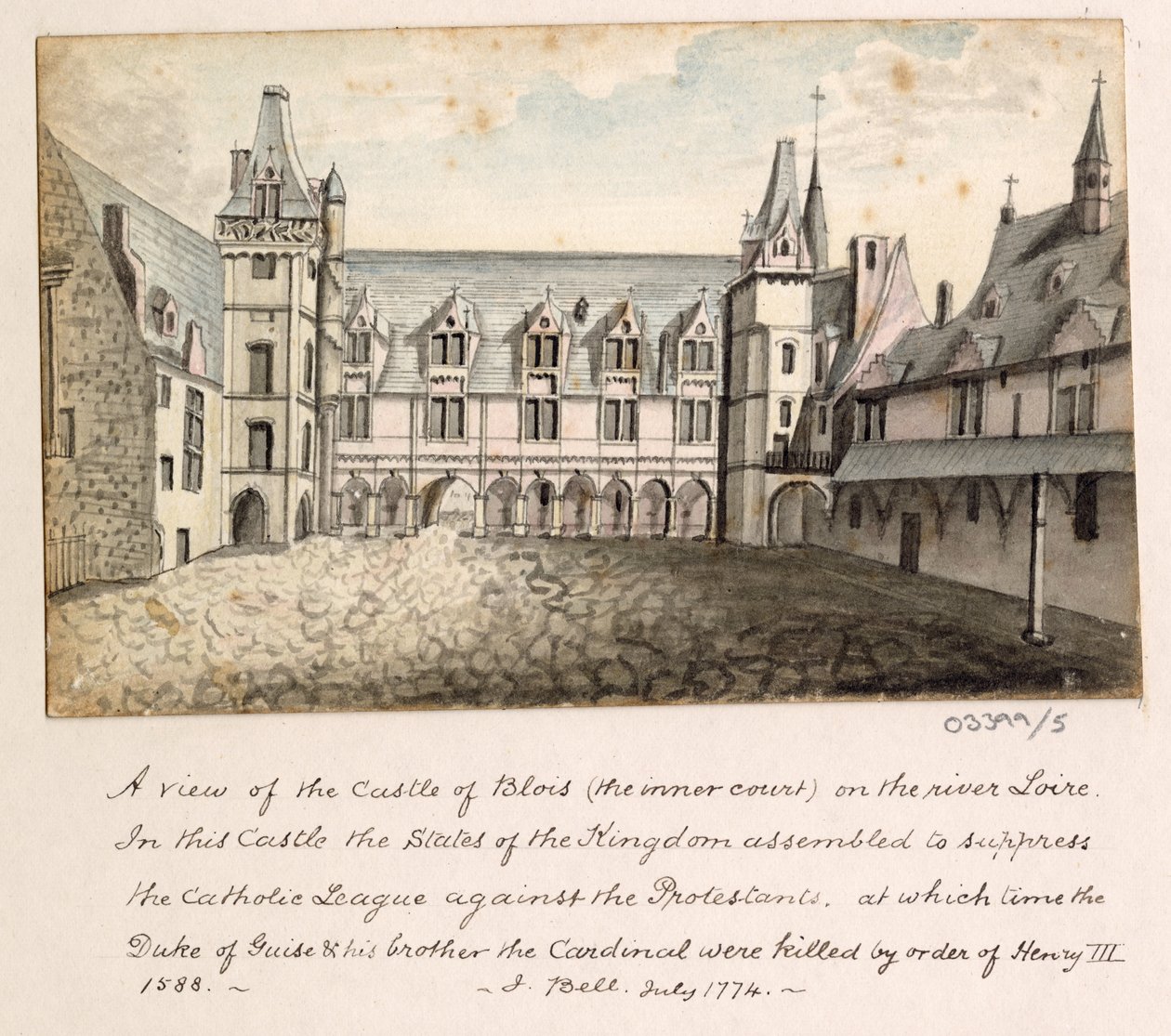 Série skic, pohledy ve Velké Británii, kontinentu a Americe 1772-1778 (akvarel) od British School
