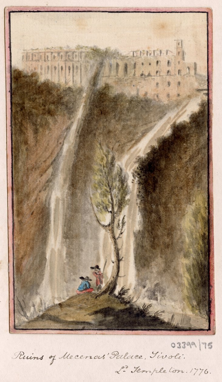 Série skic, pohledy ve Velké Británii, kontinentu a Americe 1772-1778 (akvarel) od British School