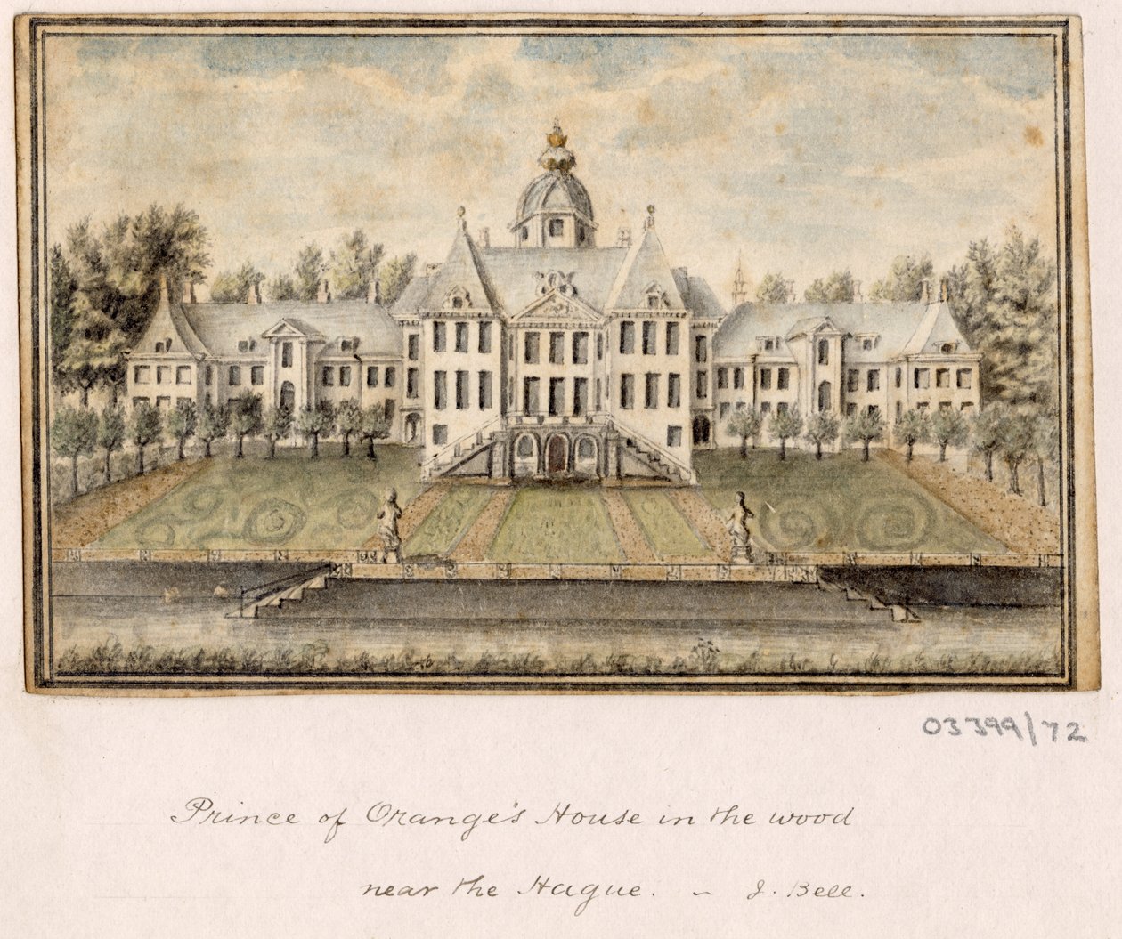 Série skic, pohledy ve Velké Británii, kontinentu a Americe 1772-1778 (akvarel) od British School