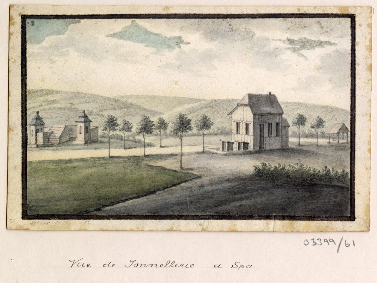 Série skic, pohledy ve Velké Británii, kontinentu a Americe 1772-1778 (akvarel) od British School