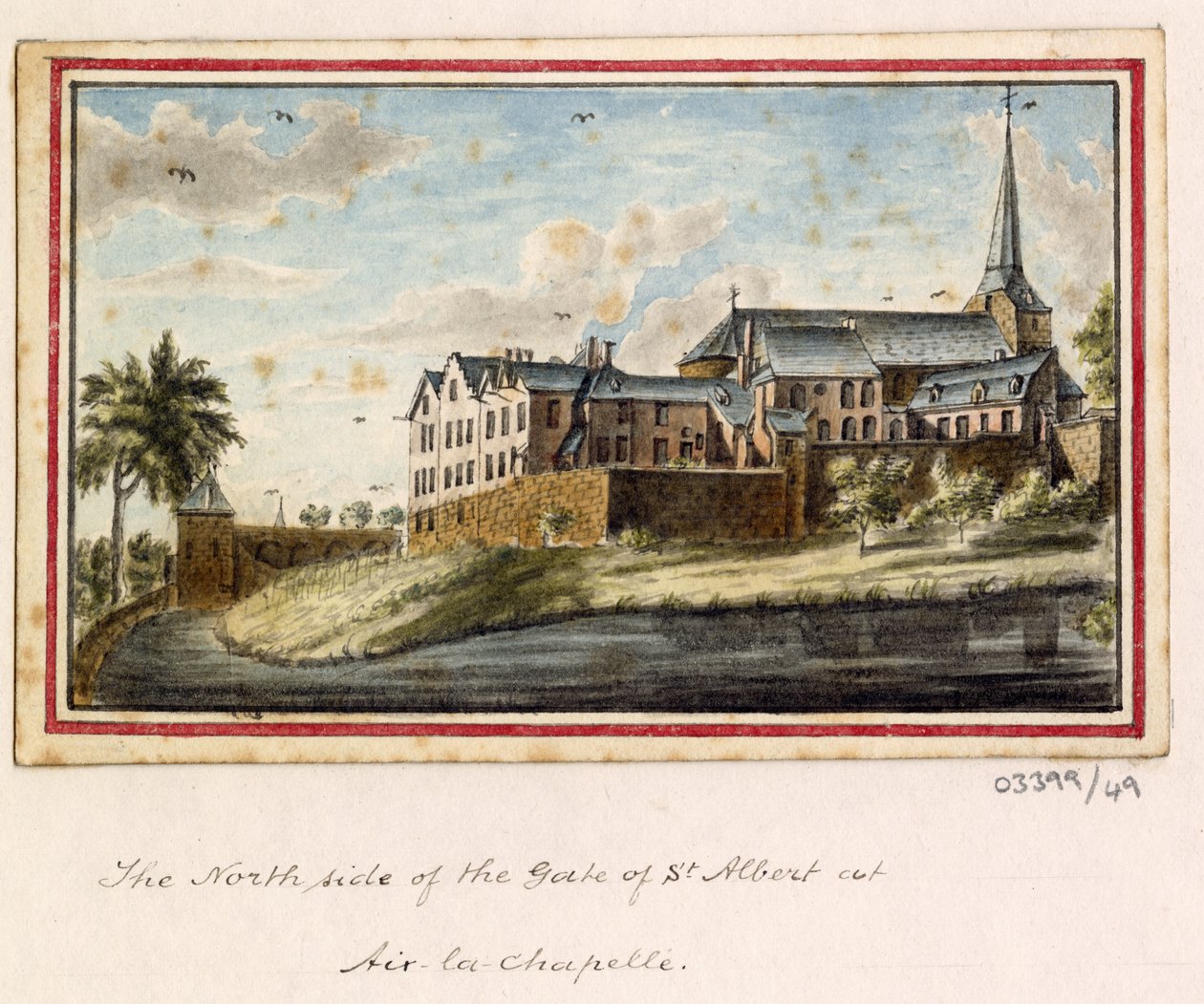 Série skic, pohledy ve Velké Británii, kontinentu a Americe 1772-1778 (akvarel) od British School
