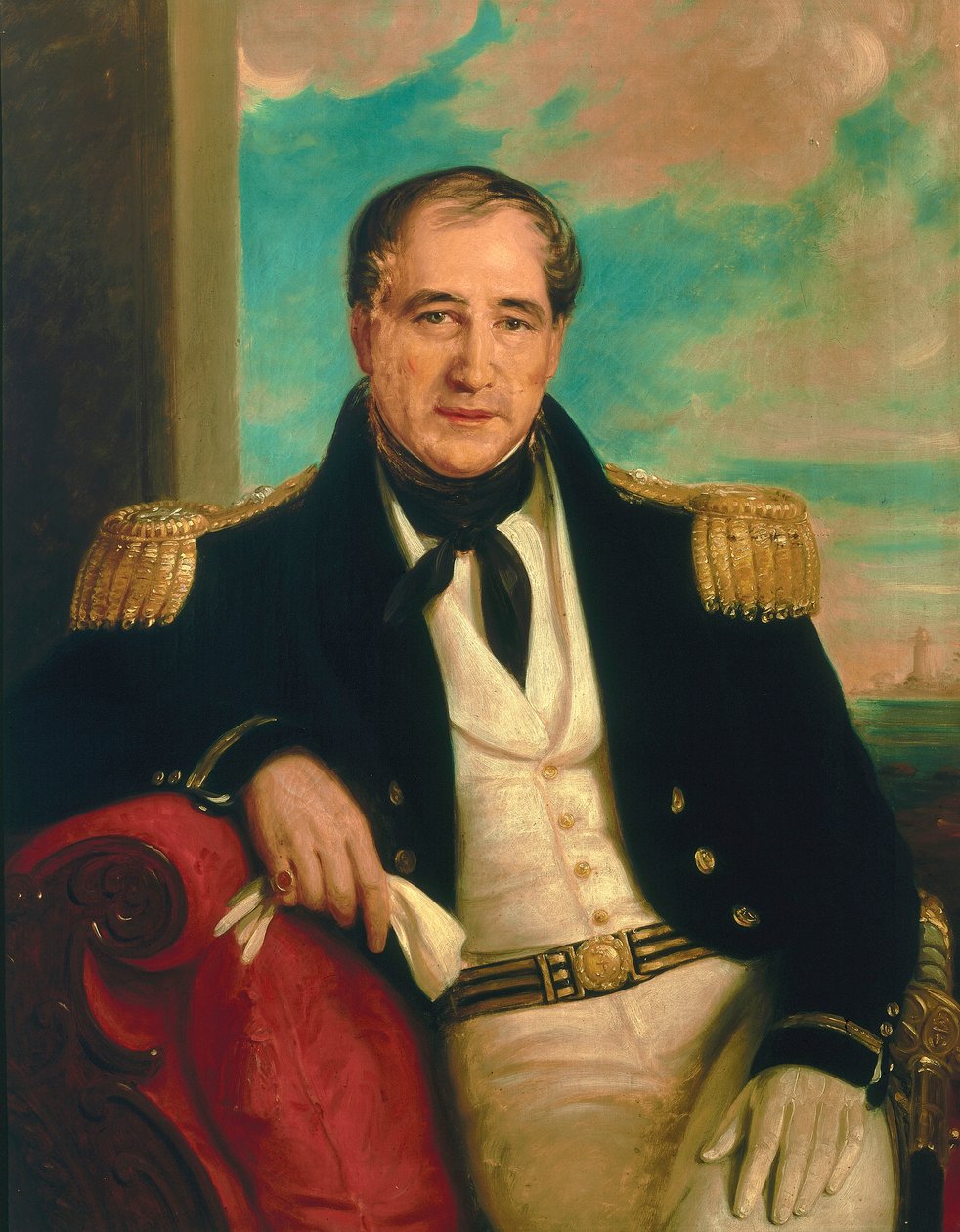 Kapitán John Croft Hawkins (1798-1851) od British School