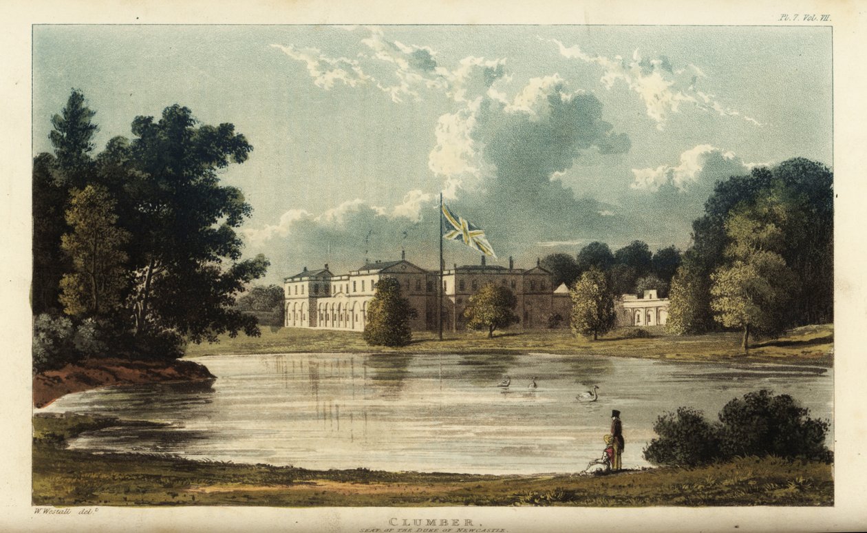 Clumber Park, Nottinghamshire, sídlo vévody z Newcastlu od British School