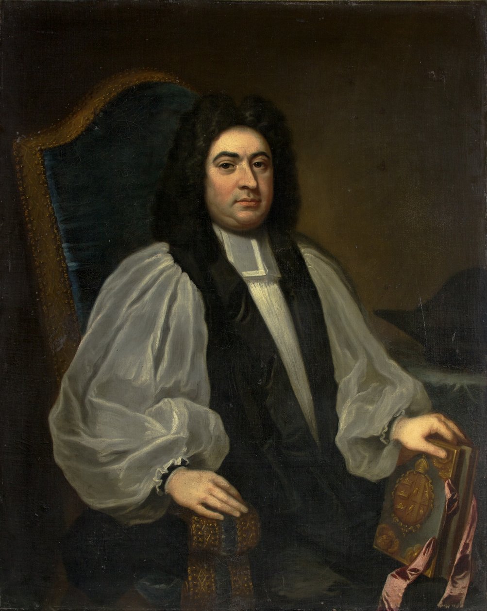 George Smallbridge, 22. biskup z Bristolu, kolem 1715-19 (olej na plátně) od British School