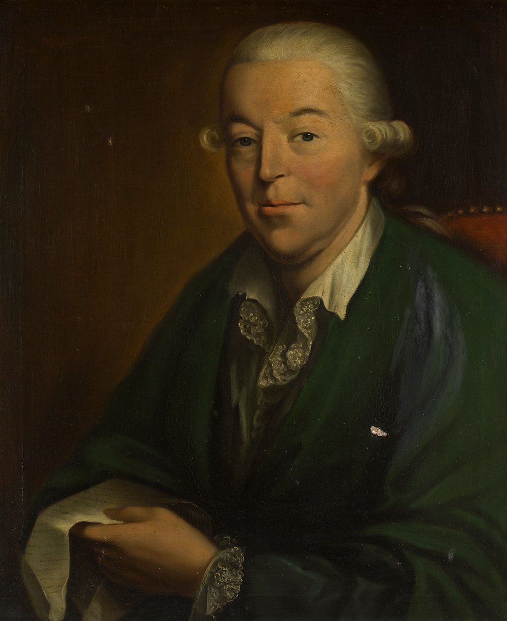 Poloviční portrét Charlese Haye z Hannes (olej na plátně) od British School