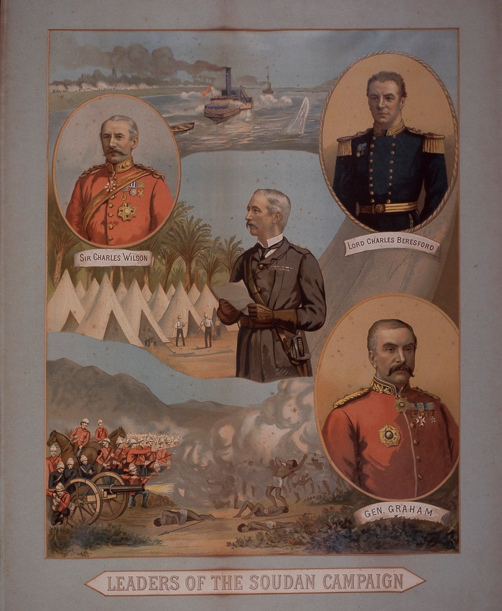 Vůdci Soudanské kampaně 1884-5 (chromolitho) od British School