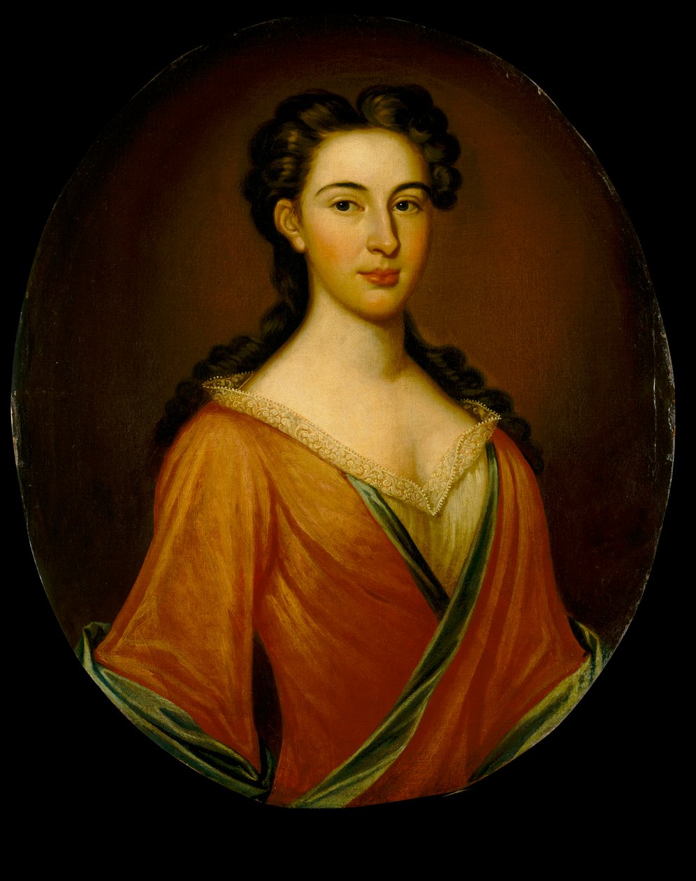 Paní Edmund Nelson (1698-1789), asi 1720 (olej na plátně) od British School