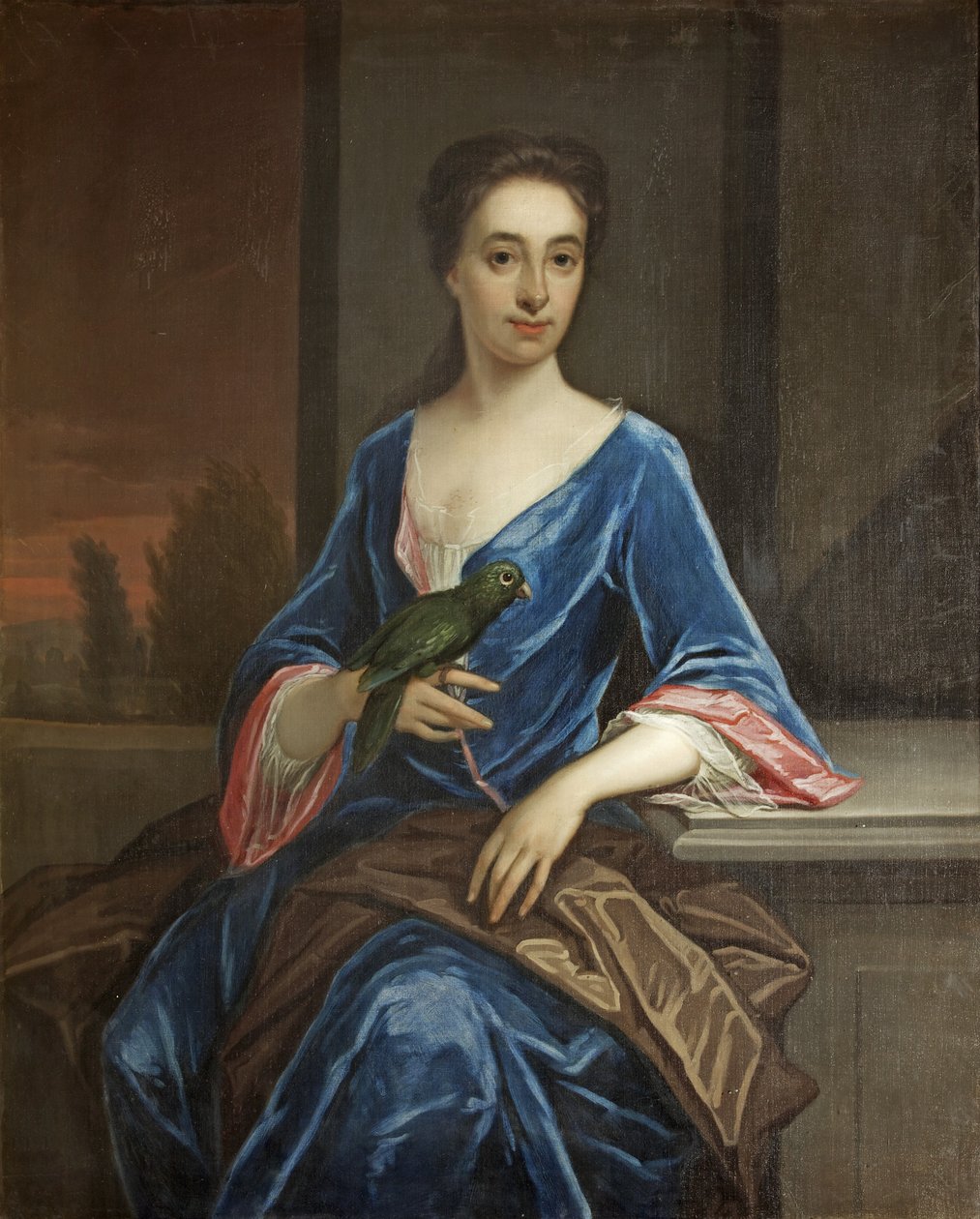 Portrét Ann Pym (olej na plátně) od British School
